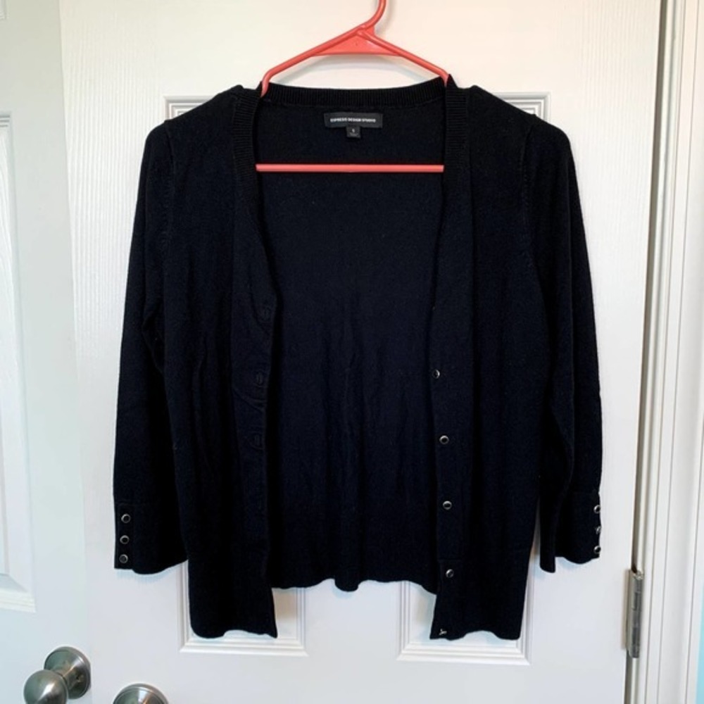 Express Design Studio Women's Size Small Black Cardigan Sweater